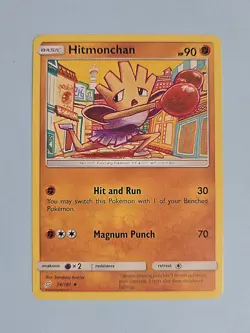 2019 Hitmonchan 74/181 - Team Up - NM Pokemon TCG - Image 1