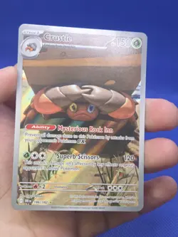 Pokemon SV10 Destined Rivals Crustle 186/182 Illustration Rare NM - Image 2