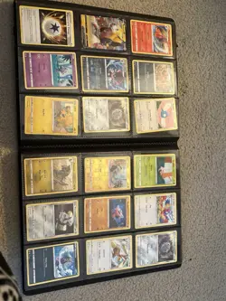 360 Pokemon TCG Mixed Card Lot in Pikachu Binder - Electabuzz, Bidoof - Image 1