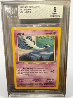 Lugia 2001 Pokemon Neo Revelation 1st Edition #20 - BGS Grade 8 - Image 1