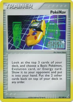 Pokemon - PokeNav - 83/100 - Uncommon - Reverse Holo - EX Crystal Guardians - NM - Image 1
