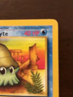 Pokemon TCG Omanyte Fossil 1st Edition 52/62 40 HP Common 1999 - Image 4