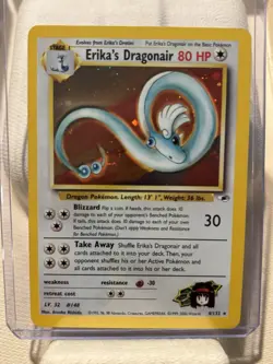 Pokemon TCG Erika's Dragonair Gym Heroes Holo Card - Image 4