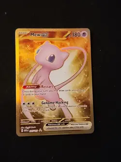 Pokemon Mew EX 205/165 Gold Hyper Rare Holo TCG Card Mint Condition - Image 1