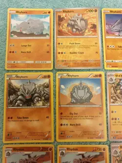 RHYHORN, RHYDON, & RHYPERIOR BUNDLE OF POKEMON CARDS #2. - Image 2