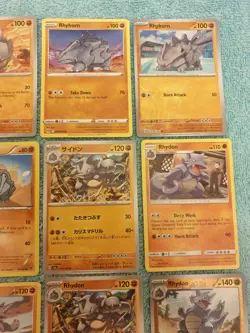 RHYHORN, RHYDON, & RHYPERIOR BUNDLE OF POKEMON CARDS #2. - Image 3