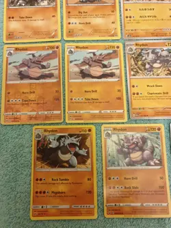 RHYHORN, RHYDON, & RHYPERIOR BUNDLE OF POKEMON CARDS #2. - Image 4