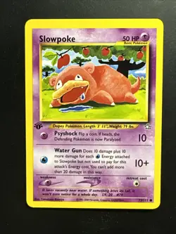 2000 Pokemon WotC Neo Genesis 73/111 Slowpoke 1st Ed VERY LIGHT PLAY - Image 1