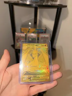 Pokemon Mega Charizard Y EX Gold Foil Full Art 294/217 - Image 1