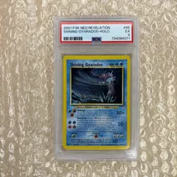 Shining Gyarados P.M. 2001 Pokemon Neo Revelation 65/64Holo PSA 5 - Image 1