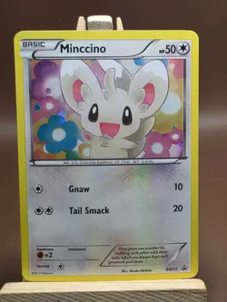 MP Pokemon TCG - MINCCINO #BW13 - CRACKED ICE HOLO PROMO - BLACK & WHITE 2011 - Image 1