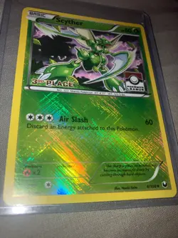 Pokemon Scyther 3rd place 4/108 Promo league Holo RARE!! - Image 1