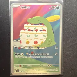 Gulpin 154/142 Stellar Crown NM Illustration Rare Full Art Holo Pokemon - Image 1