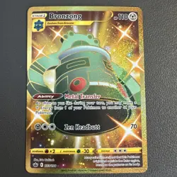 Bronzong (Secret) 223/198 Pokemon Swsh06: Sword & Shield Chilling Reign Holo NM - Image 1