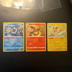 Pokemon vivid voltageJolteon 047/185 Flareon 026/185 Vaporeon 030/185Cosmos holo - Image 1