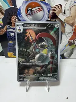 2025 Pokemon Tcg Scarlet Violet Black Bolt 138 Illustration Rare Holo Escavalier - Image 1