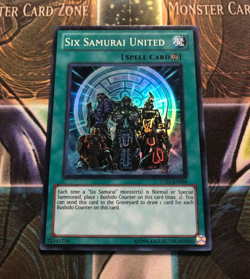 *** SIX SAMURAI UNITED *** (LP) SUPER RARE TURBO PACK TU05-EN004 YUGIOH! - Image 1