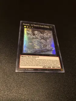 Yugioh Ninaruru, The Magistus Glass Goddess GEIM-EN007 Super Rare 1st Edition NM - Image 1
