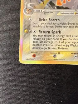 Pokemon Jolteon Delta Species Holo Rare 7/113 2005 English TCG Card LP - Image 4