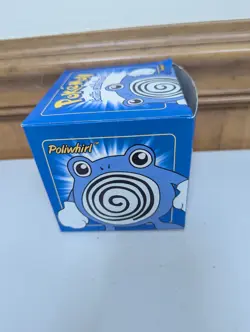 Pokemon Card Poliwhirl 23K Gold Plated 1999 Burger King in Box With Ball - Image 2