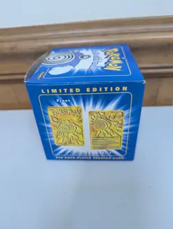 Pokemon Card Poliwhirl 23K Gold Plated 1999 Burger King in Box With Ball - Image 4