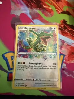 Pokemon TCG Rayquaza Vivid Voltage Holo Card 138/185 Rare - Image 1