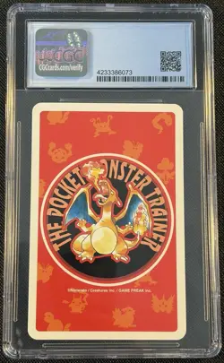1996 Pokemon Playing Cards Japanese Red Deck 8 of Clubs Spearow CGC 8 - Image 3