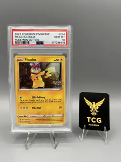 Pokemon Go Pikachu Holo Black Star Promo Card SWSH234 PSA 10 Gem Mint - Image 1