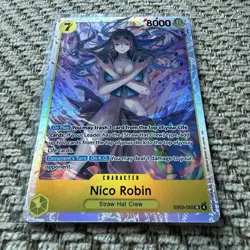 Nico Robin EB03-055 SR Foil English One Piece TCG Card Near Mint - Image 2