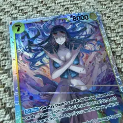 Nico Robin EB03-055 SR Foil English One Piece TCG Card Near Mint - Image 3