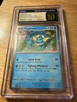 Vaporeon - 168 (Cosmos Holo) 168 Sv: Scarlet & Violet Promo Cards Holo - Image 1
