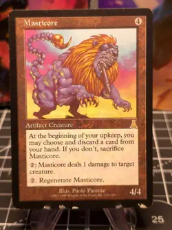 Masticore Urza's Destiny MTG Magic the Gathering HEAVY PLAYED - Image 1