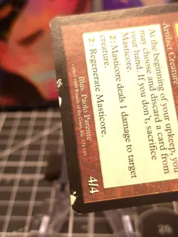 Masticore Urza's Destiny MTG Magic the Gathering HEAVY PLAYED - Image 3
