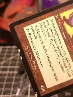 Masticore Urza's Destiny MTG Magic the Gathering HEAVY PLAYED - Image 4