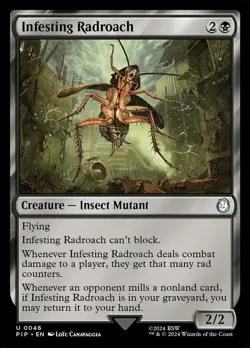 Infesting Radroach - Universes Beyond: Fallout - UC NM MTG - Image 1