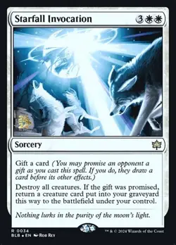 Starfall Invocation - Foil Prerelease Promo BLB LP MTG - Image 1