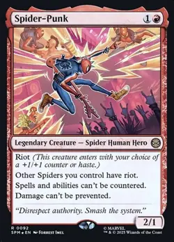 Spider-Punk - Foil Prerelease Promo SPM NM MTG - Image 1