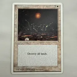 Armageddon x1 MTG Fourth 4th Edition 1x Magic Good Heavy Play HP - Image 1