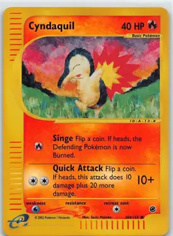 Cyndaquil Reverse Holo 104/165 Pokemon Expedition LP - Image 1