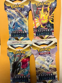4x Pokemon Silver Tempest Sleeved Booster Packs - Complete Art Set! 820650870927 - Image 1