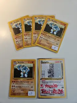 POKEMON TCG - Machoke 034/102 Base Set Unlimited Lightly Played - Image 1