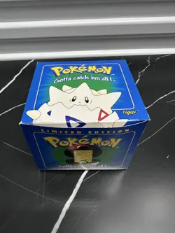 Pokemon Card Togepi 23K Gold Plated 1999 Burger King in Box With Ball - Image 1