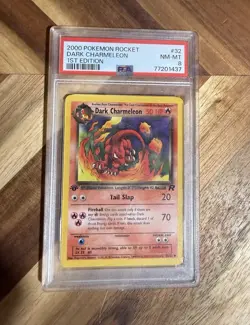Pokemon Team Rocket Dark Charmeleon 1st Edition 32/82 PSA 8 2000 - Image 1