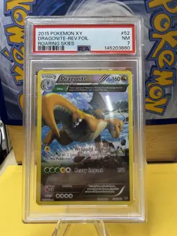 Pokemon TCG: POKEMON XY ROARING SKIES #52 DRAGONITE-HOLO PSA 7 NM - Image 1