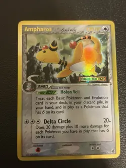 Pokemon Reverse Holo Ampharos- EX Dragon Frontiers- 1/101- LP - Image 1