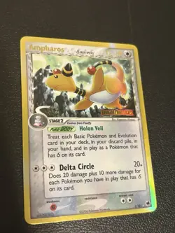Pokemon Reverse Holo Ampharos- EX Dragon Frontiers- 1/101- LP - Image 2