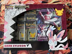 Pokemon Celebrations 25th Anniversary Dark Sylveon V Collection Box Sealed - Image 1