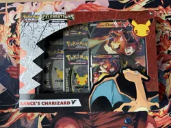 Pokemon Celebrations 25th Anniversary Lance’s Charizard V Collection Box Sealed - Image 1