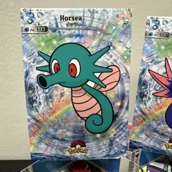 Pokemon Database Shiny Set Horsea Seadra Shiny Sparkle Holo Set Of 2 - Image 2