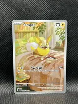 Yamper 099/094 IR Phantasmal Flames Me02 ILLUSTRATION RARE HOLO Pokemon English - Image 3